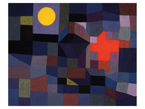 Poster Paul Klee Fire at Full Moon